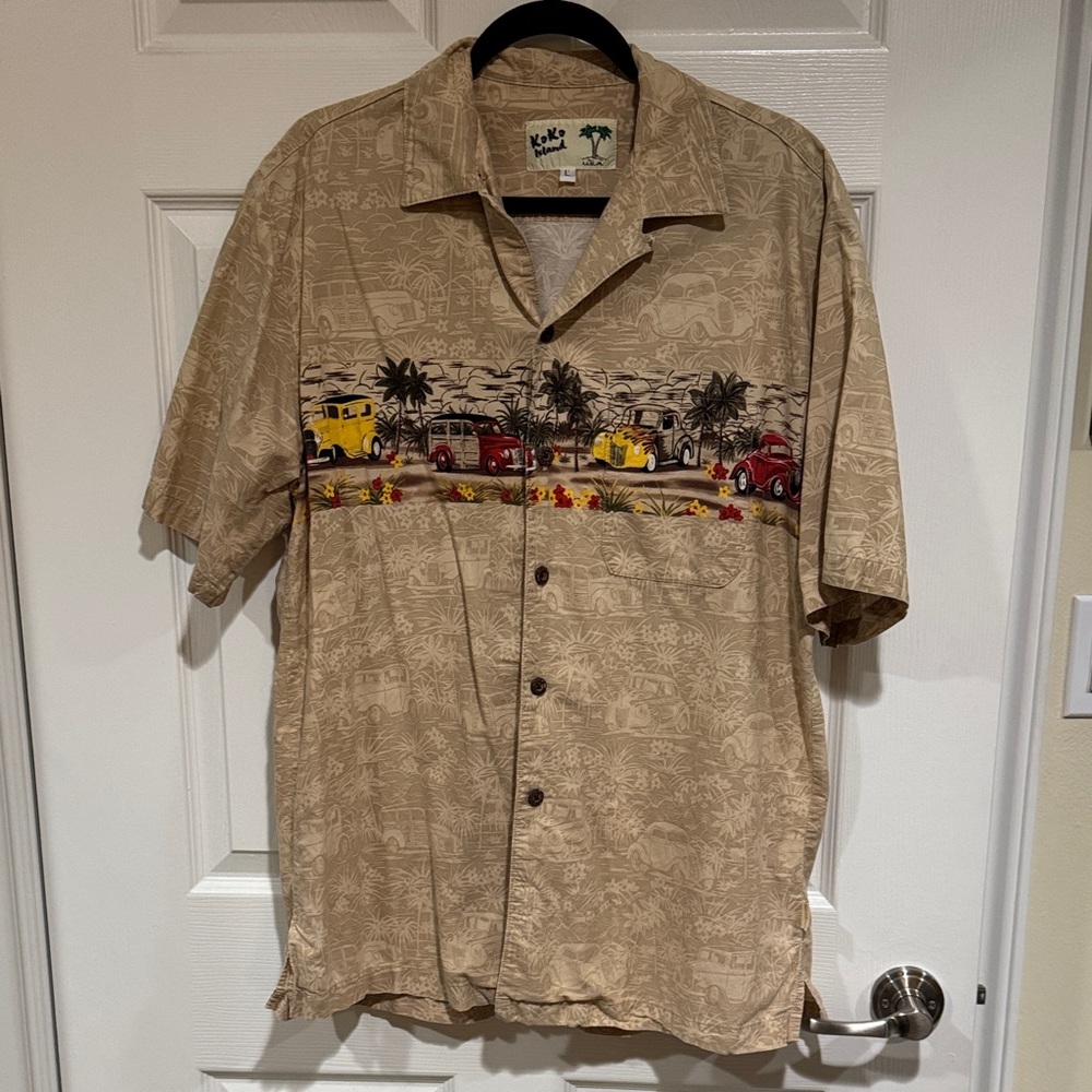 Tan Hawaiian Shirt